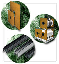 suspended packaging end boards and Hand U